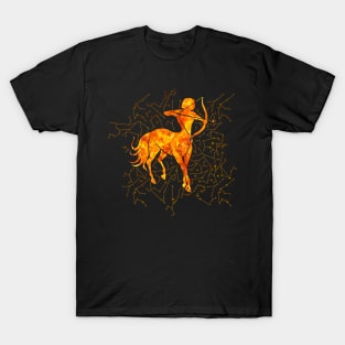 Sagittarius Zodiac Sign Fire element T-Shirt